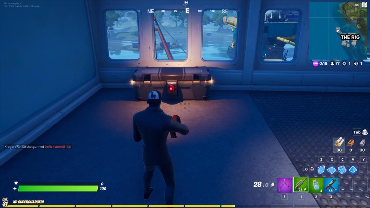 Faction chest in The Rig